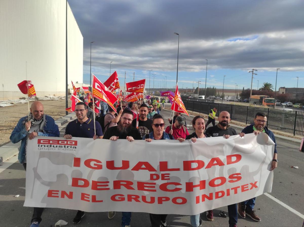 CCOO denuncia que "Inditex permite que quienes trabajan en logística no tengan los mismos derechos que el resto de trabajadores"