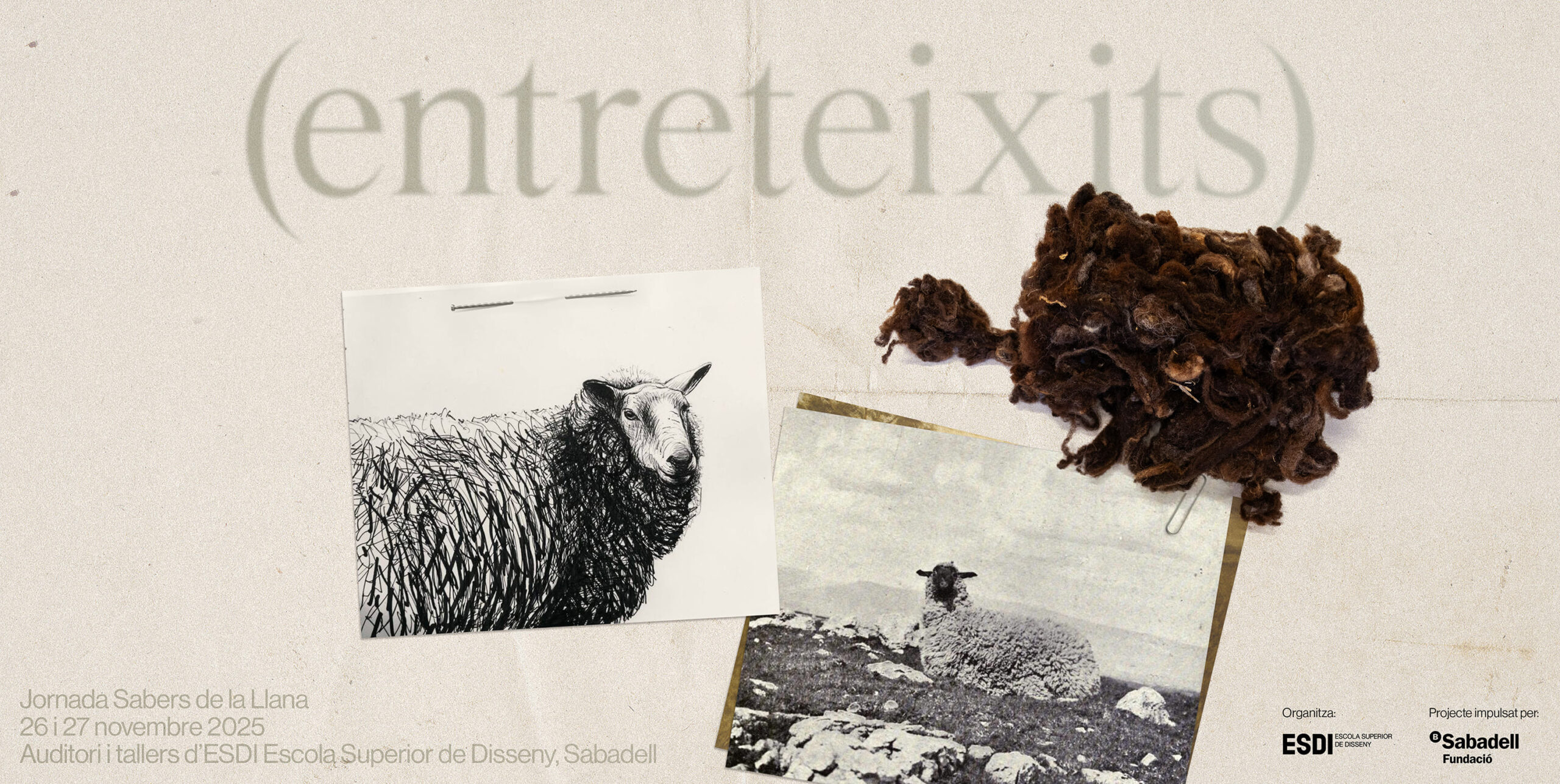 ESDI y la Fundación Banco Sabadell impulsan la jornada “Entretejidos: saberes de la lana”