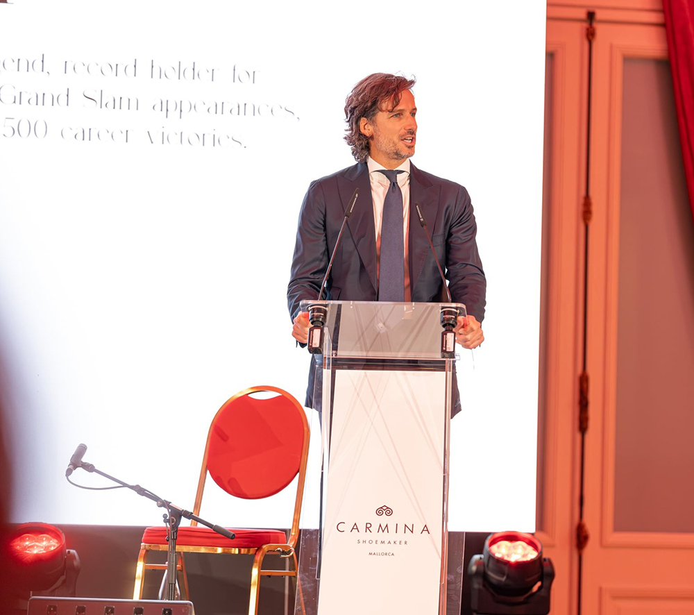 Carmina Shoemaker celebra su expansión internacional en Luxemburgo con un evento de lujo junto al tenista Feliciano López