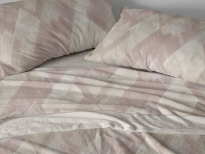 Iconos de la alta costura en la ropa de cama de Burrito Blanco, el patrón Argyle