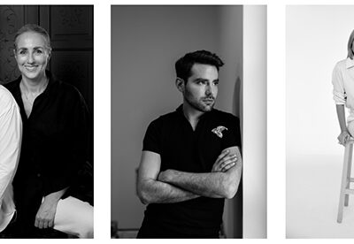 Evangelina Julia (Evade House), Rocío y Mila Montero (Lina Sevilla), Luis Infantes, Rosa Clará (Rosa Clará Couture) y Yolanda Pérez (Yolancris)