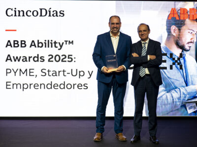 Javier Oñate, CEO de NOVEX, recibe el galardón en los ABB AbilityTM Award 2025 por sus proyectos ARIES y Thermofire