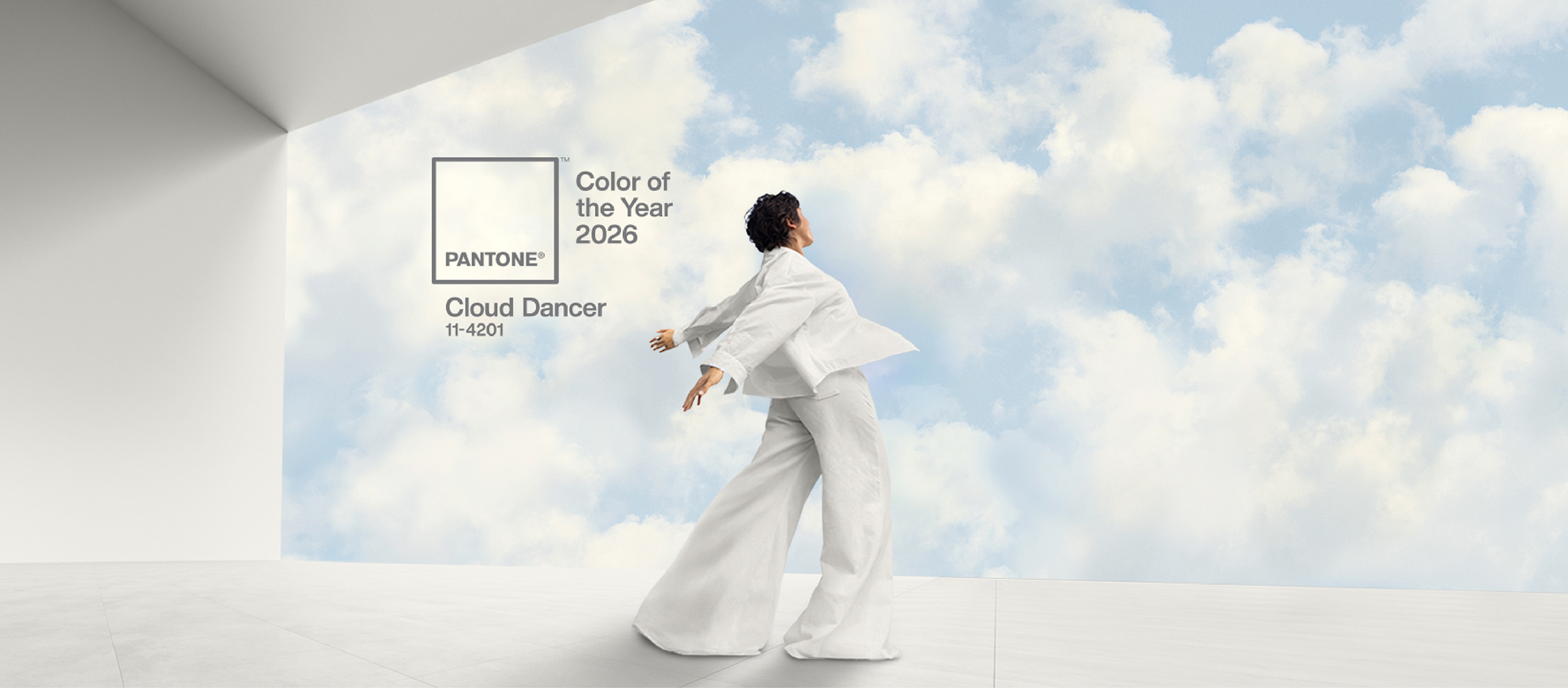 Pantone presenta el Pantone Color of the Year 2026: el blanco PANTONE 11-4201 Cloud Dancer