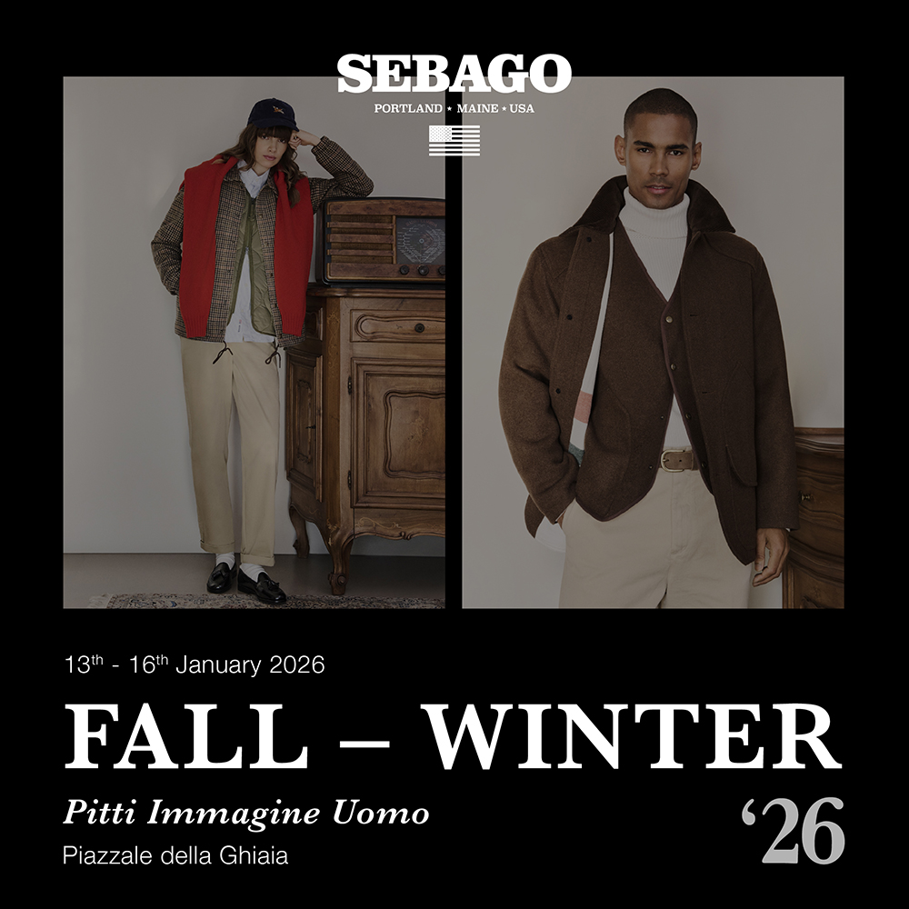 Sebago avanza su colección otoño-invierno 2026 en Pitti Uomo este próximo enero