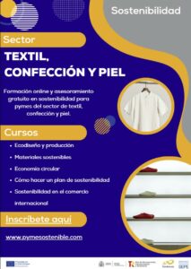 Programa específico de FUNDAE para pymes del sector textil, confección y piel sobre cambio climático y transición energética