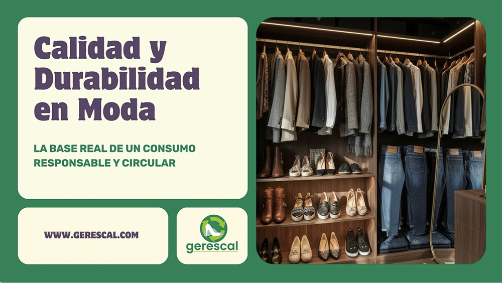 Gerescal impulsa el sentido común en moda: calidad y durabilidad como pilares de un consumo responsable y una verdadera economía circular