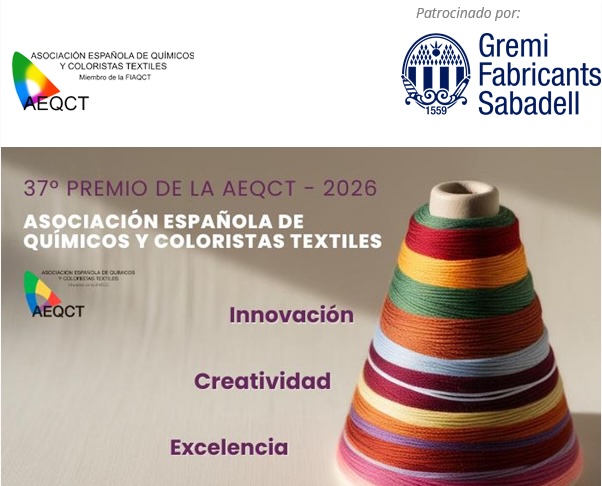 El Gremi de Fabricants de Sabadell impulsa la innovación textil respaldando el 37º Premio de la Asociación Española de Químicos y Coloristas Textiles (AEQCT)