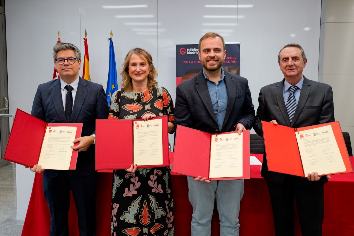 La Comunidad de Madrid, IFEMA MADRID, el Ayuntamiento de Arganda del Rey y Hábitat Madrid firman un acuerdo para impulsar el sector del mueble de la Región