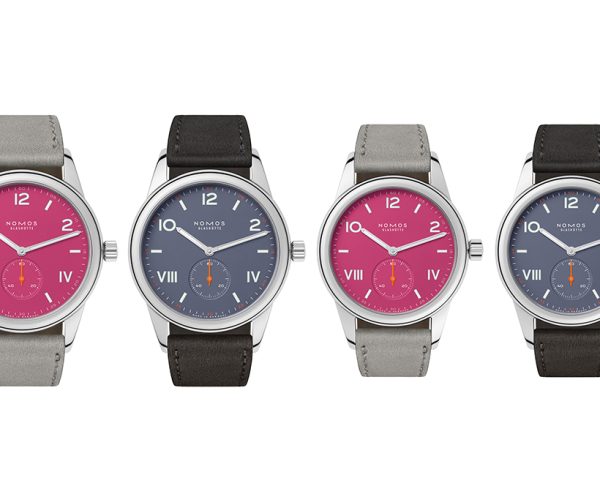 Fuera la timidez: los nuevos relojes Club Campus deep pink y blue purple de NOMOS