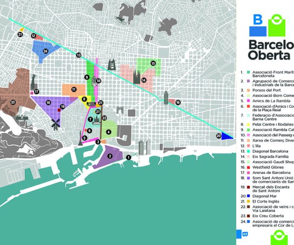 Los ejes comerciales Creu Coberta y el Cor de les Corts se adhieren a Barcelona Oberta