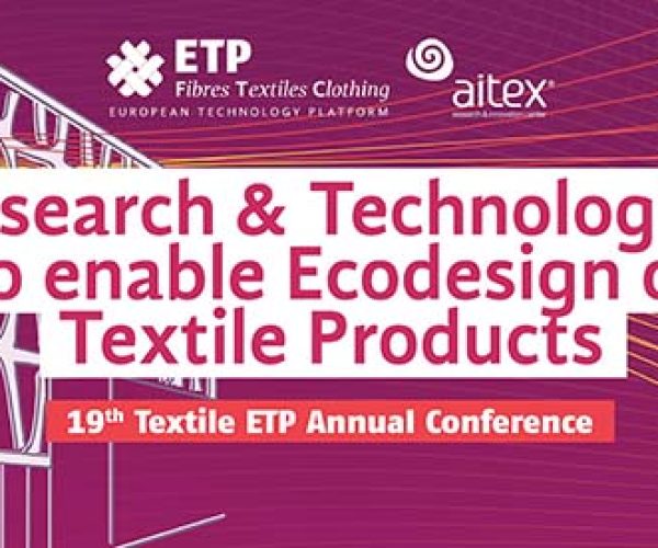 La Conferencia Anual de ETP Textil 2025 tendrá lugar los días 13 y 14 de mayo en la sede de AITEX en Alcoy