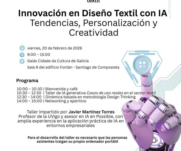 COINTEGA impulsa la transformación digital del textil con un Obradoiro de Inteligencia Artificial