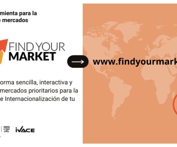 Dí qué quieres exportar y 'Find your market' del Ivace te dirá dónde y cómo