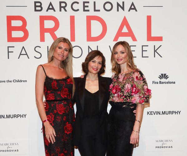 Amandine Ohayon, Alessandra Rinaudo y Georgina Chapman en el Photocall del desfile de Marchesa