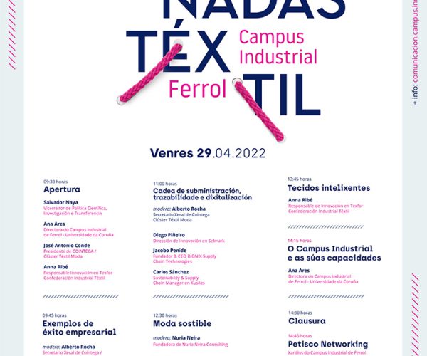 El Campus Industrial de Ferrol organiza este viernes la I Jornada del Textil en colaboración con COINTEGA y TEXFOR