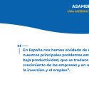 ANGED advierte de la preocupante pérdida de productividad en España ante la parálisis de reformas