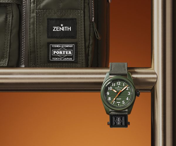 Una colaboración de altura: Zenith presenta la nueva colección Pilot Zenith x Porter de cerámica en color verde caqui