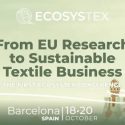 Lo último en investigación y sostenibilidad textil tiene una cita este viernes en Barcelona: ECOSYSTEX Conference