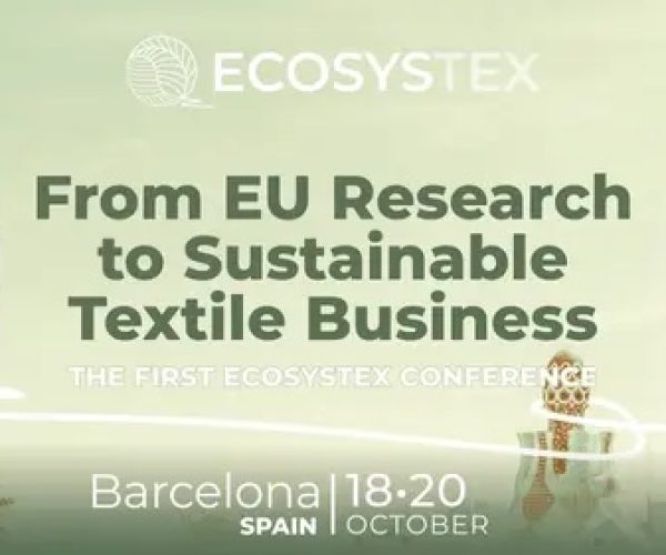 Lo último en investigación y sostenibilidad textil tiene una cita este viernes en Barcelona: ECOSYSTEX Conference