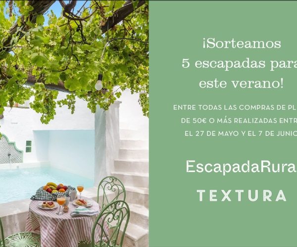 Textura y EscapadaRural celebran la nueva colección de playa de la marca textil con sorteos de escapadas en alojamientos rurales