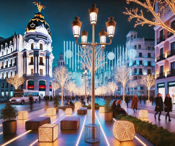 Los diseñadores Pedro del Hierro, Juana Martín y Ulises Mérida se suman a la iluminación navideña de Madrid