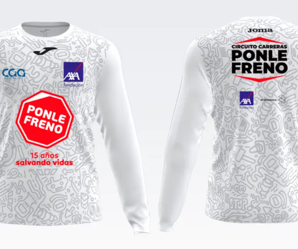 La marca deportiva y Ponle Freno se alían para salvar vidas. Como patrocinador técnico oficial, Joma ha lanzado la edición especial de las zapatillas y la camiseta para la carrera de Madrid, que será el próximo 19 de noviembre.