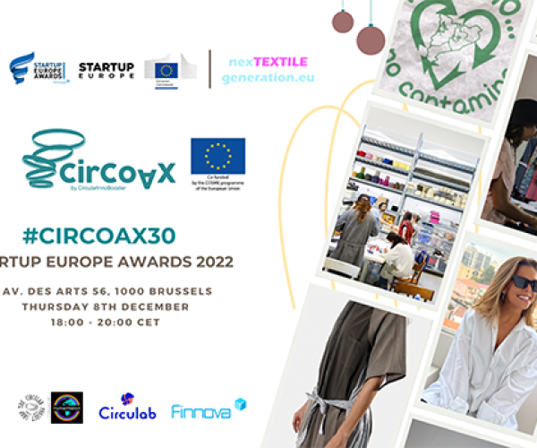 Finnova celebra este jueves la entrega de premios #CirCoAx30 Startup Europe Awards 2022