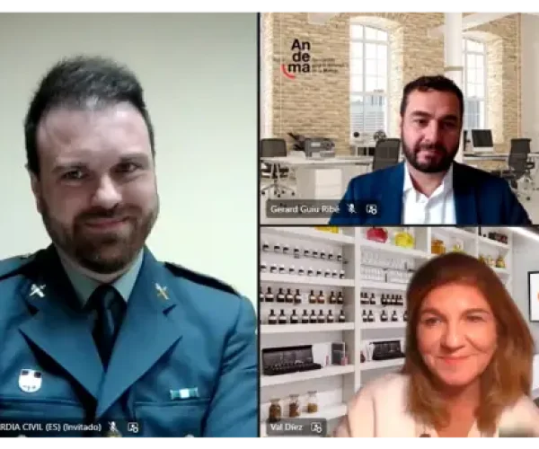 Andema y Stanpa participan en una formación para la Guardia Civil en materia de falsificaciones de perfumes y cosméticos