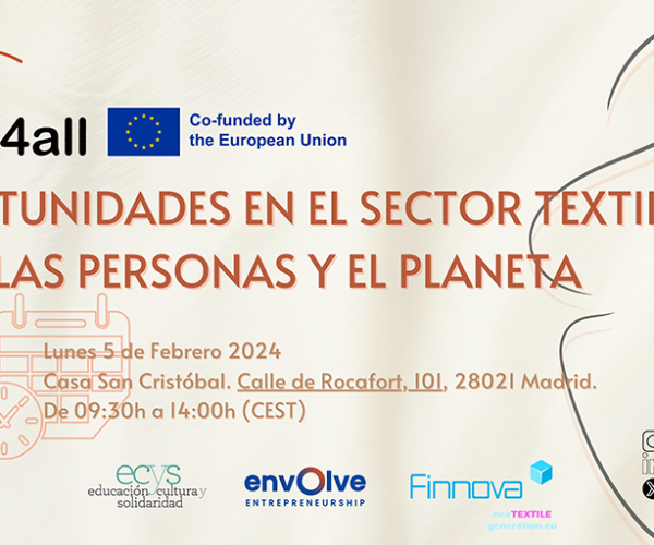 Este lunes5 de febrero tiene lugar Jornada “Oportunidades el sector textil para las personas y el planeta”