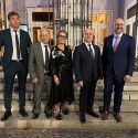 5 españoles premiados por el Consorzio Nazionale Santi Crispino e Crispiniano, recogen su premio como distinción del sector del calzado italiano