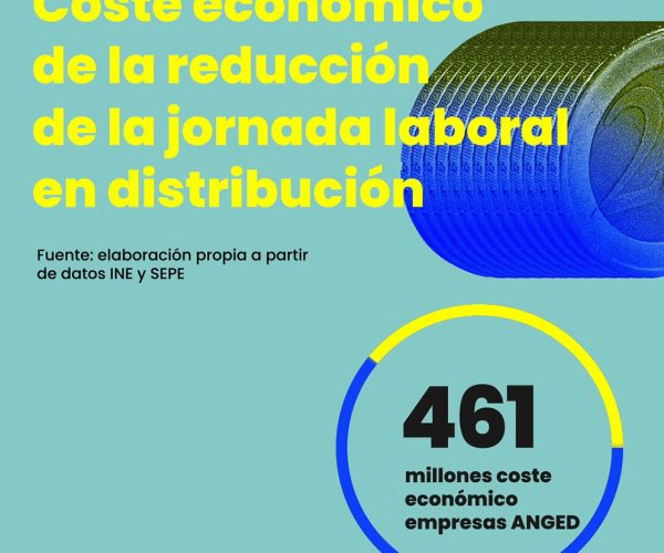 La Asociación Nacional de Grandes Empresas de Distribución (ANGED) estima que una reducción de la jornada laboral que rompa el convenio pactado costará 461 millones a la distribución