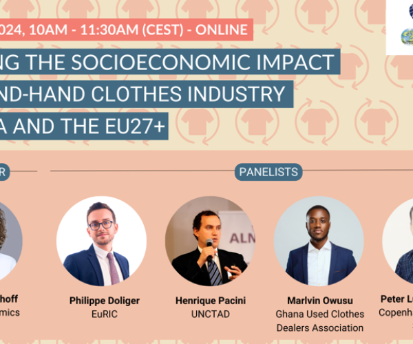 Oxford Economics, Humana People to People y Stichting Sympany presentan hoy el estudio “El impacto socioeconómico de la industria de la ropa de segunda mano en África y la UE27+”