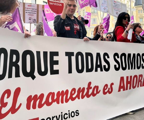 CCOO sale reforzada tras las movilizaciones del pasado 22M para afrontar la Mesa Estatal con Inditex el próximo 3 de abril